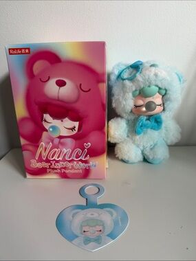 Nanci Bear Inner World - Freedom Plush Pendant - Light Blue